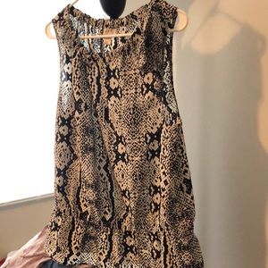 Loft peplum sleeveless blouse